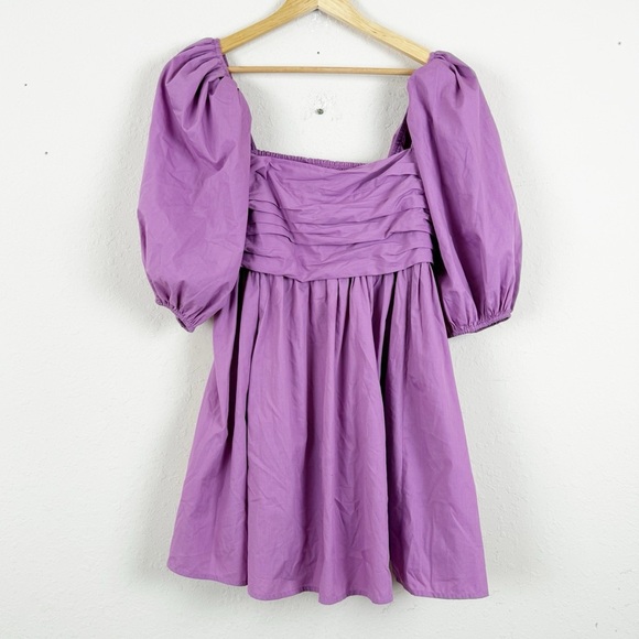 Abercrombie & Fitch Purple Emerson Mini Dress Size Large - Picture 1 of 5